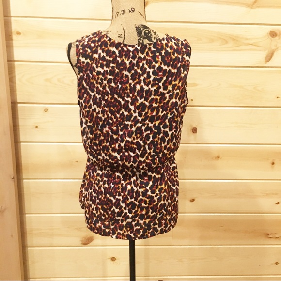 Animal Print Sleeveless Blouse Merona - Picture 4 of 6